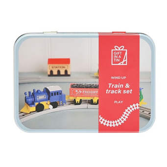 Miniature Wind-up Train & Track Set