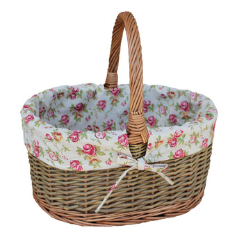 Country Oval Shopping Basket