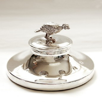 HM Silver Grouse Paperweight