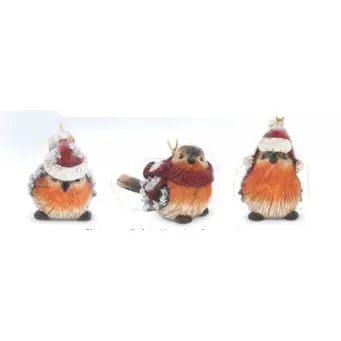 Christmas Robin  Hanging Decoration Three to Choose From 