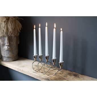 Silverplated Quintuple Candlelholder Centrepiece