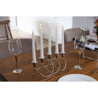 Silverplated Quintuple Candlelholder Centrepiece