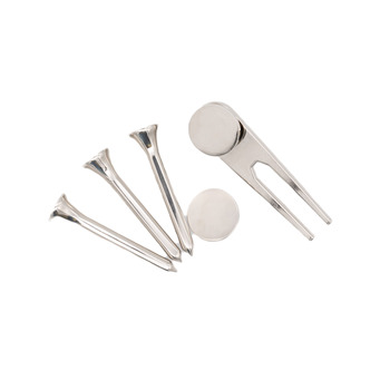 5-piece Golf Tees, Pitch Repairer and Ball Marker Set