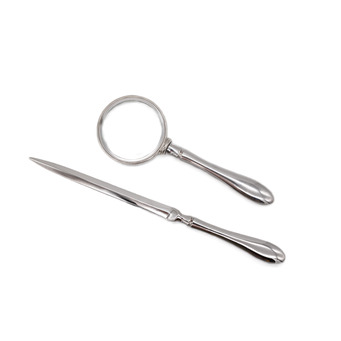 Letter Opener & Magnifying Glass 2 pce Set