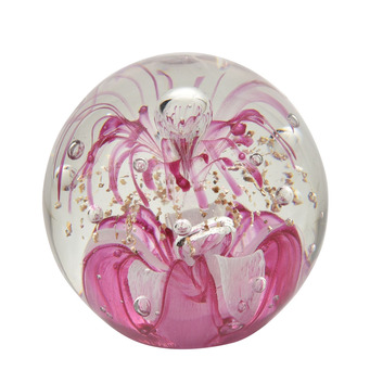Pink and Gold Paperweight