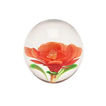 Orange Flower Paperweight