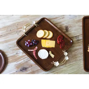 Mango Wood Large Square Tray 36 x 36cm 