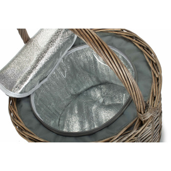 Round Chiller Basket with Grey Lining