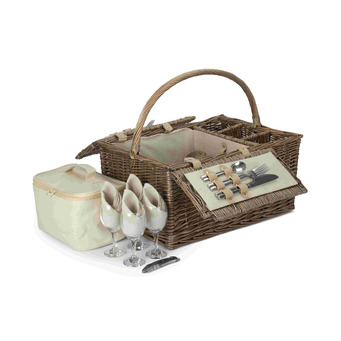 Lidded Four Person Goodwood Picnic Basket