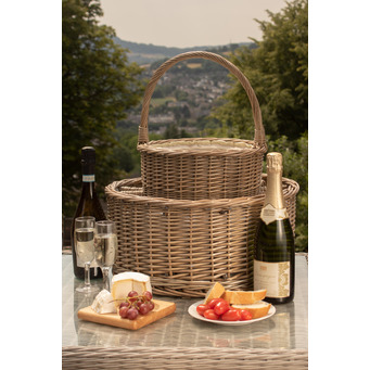 Chilled Champagne Party Basket with 12 Glasses 