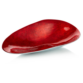 Large Egg Shaped Dishes Red