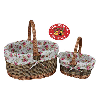 Mother & Daughter Shopping Baskets Set