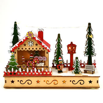 Light-up Christmas Ginger Bread House