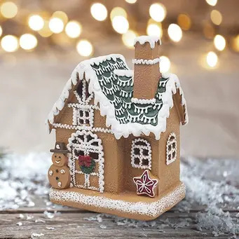 Christmas LED Gingerbread House in 2 sizes