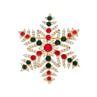 Jewelled Snowflake Brooch