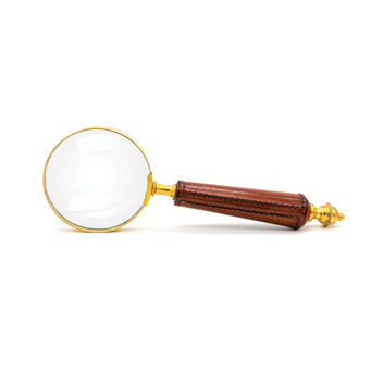Cognac Leather Magnifying Glass