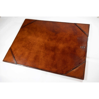 Cognac Leather Desk Mat 