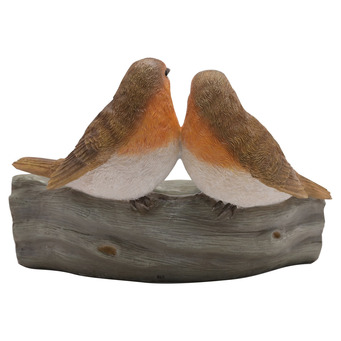 Pair of Robins Bird Bath