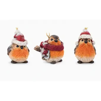 Christmas Robin  Hanging Decoration Three to Choose From 