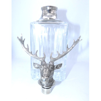 Whisky Decanter with Stag's Head Stopper