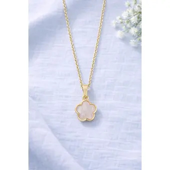 Golden MOP Petal Pendant