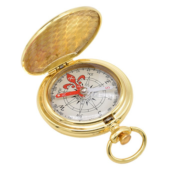 Goldplated Pocket Compass