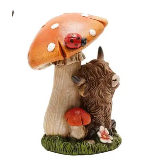 Highland Cow & Mushroom Meadow