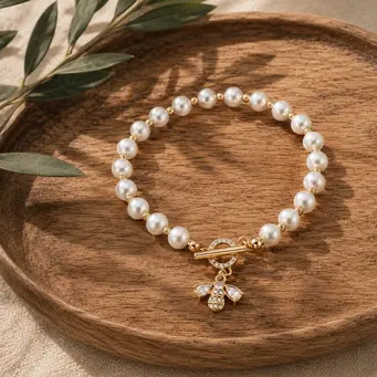 Honeybee Pearl Bracelet