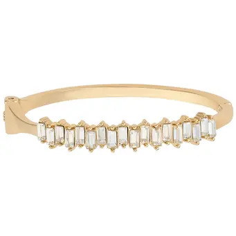 Golden Baguette Stone Bangle