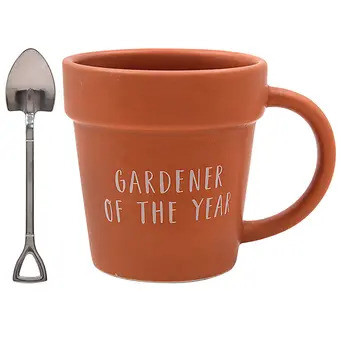 Flower-Pot Mug and Spoon 