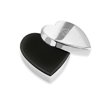 Heart Trinket Box - Silver Plated with The Queen's Platinum Jubilee Emblem