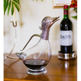 Duck Decanter Antique Finish 