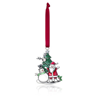 Santa & Snowman Christmas Tree Decoration