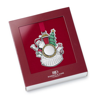Santa on his Steam Engine Christmas Tree Decoration