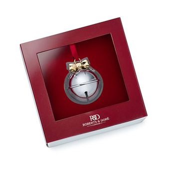 Jingle Bell with Gold Ribbon Christmas Tree Decoration