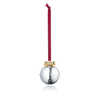 Jingle Bell with Gold Ribbon Christmas Tree Decoration