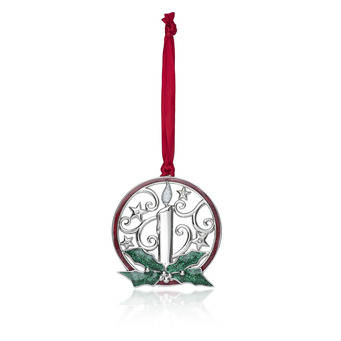 Advent Candle with Wreath Christmas Tree Decoration