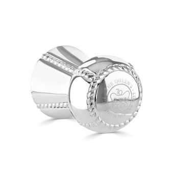 Champagne Stopper - Silverplated with The Queen's Platinum Jubilee Emblem