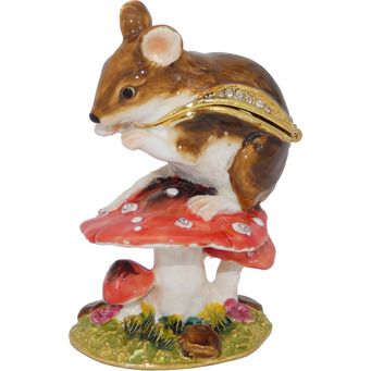 Mouse on A Toadstool Box 