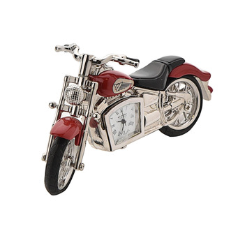 Red Indian Style Motorbike Clock
