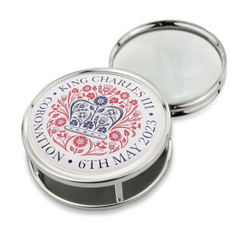 Silverplated Coronation Pocket Magnifying Glass