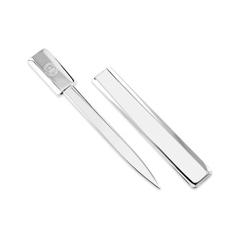 Letter opener with Sheath - Silver Plated with The Queen's Platinum Jubilee Emblem