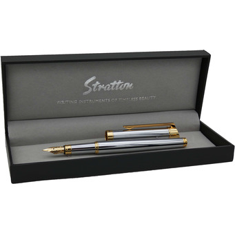 Silver and Gold Finish Fountain Pen