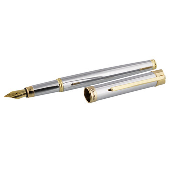Silver and Gold Finish Fountain Pen