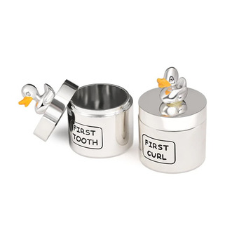 2 pce Duck First Tooth and Curl Box
