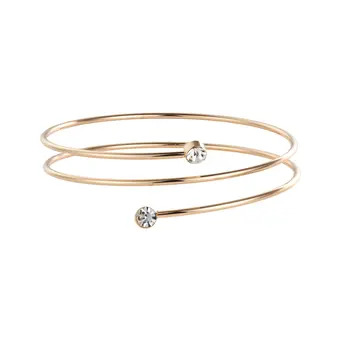 Gold Crystal Wrap Bangle