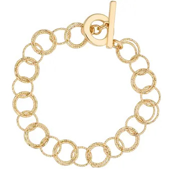 Golden Toggle Chain Bracelet