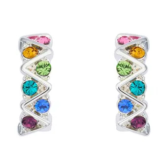 Rainbow Zig-Zag Earrings
