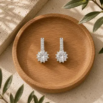 Radiant Crystal Drop Earrings