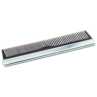 Hallmarked Silver Mounted Gentleman's Military Comb
